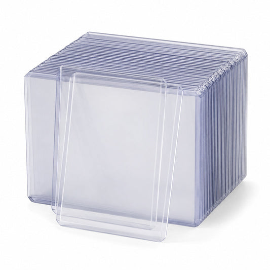 Rigid Clear Trading Card Top Loaders – 25 Pack