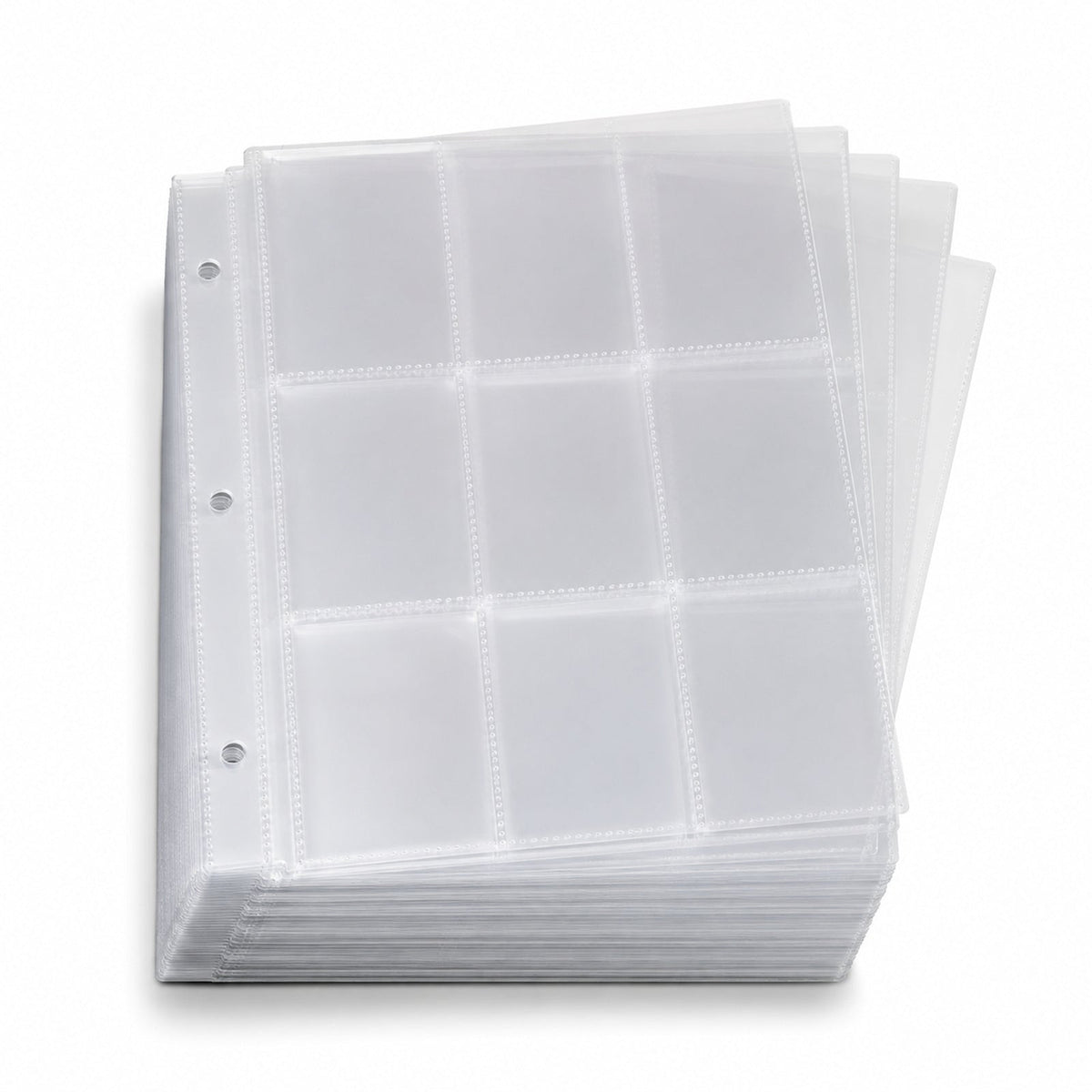 9-Pocket Trading Card Binder Pages – 50 Pack
